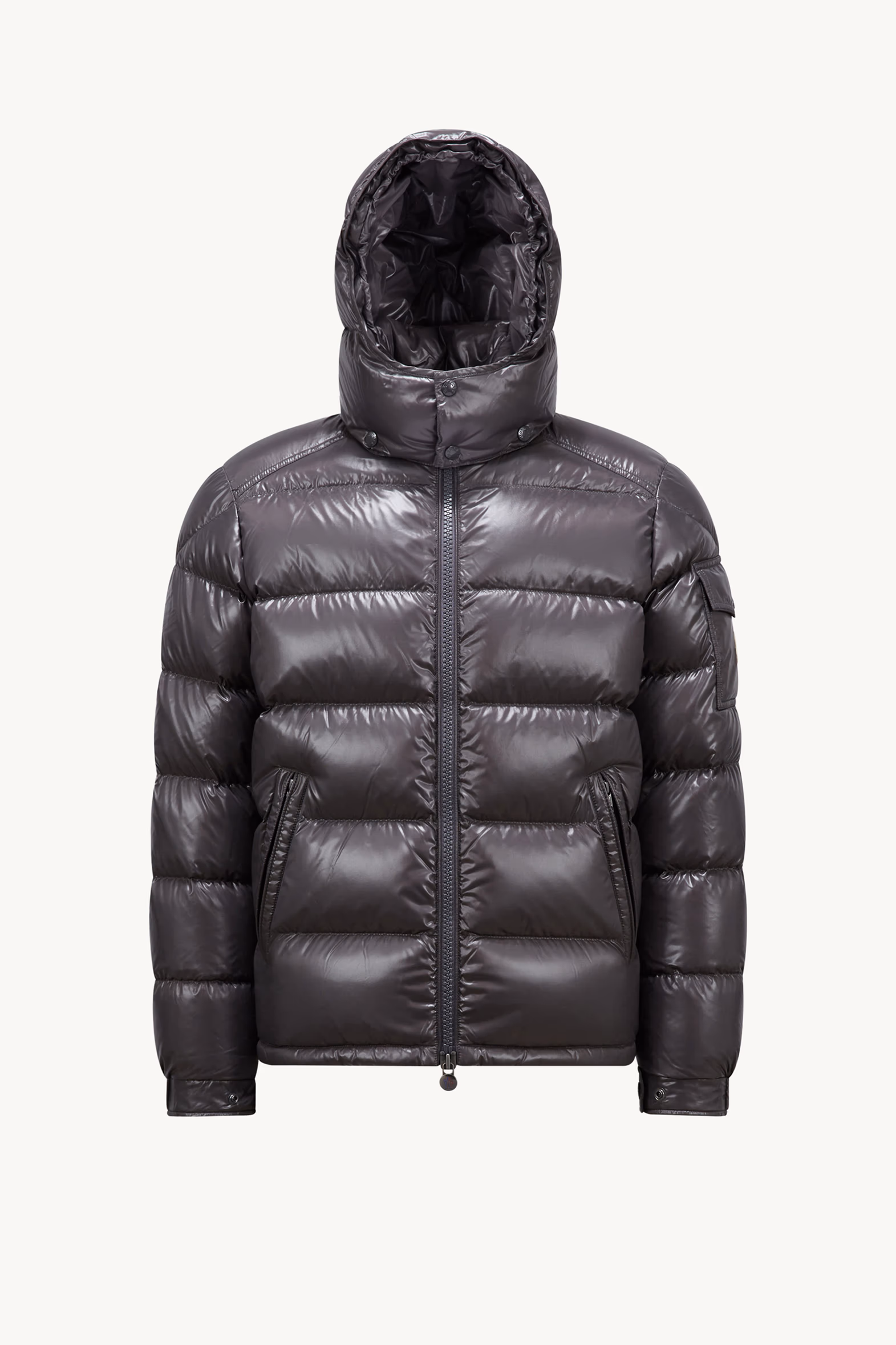 Moncler Maya Hooded Short Down Jacket Men Dark Grey Moncler 2